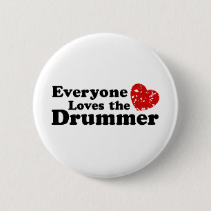 Love The Drummer Button