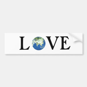 LOVE THE EARTH BUMPER STICKER