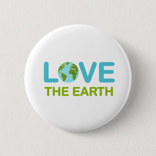 Love the Earth Earth Day Button (Front)