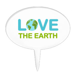 Love the Earth Earth Day Cake Topper