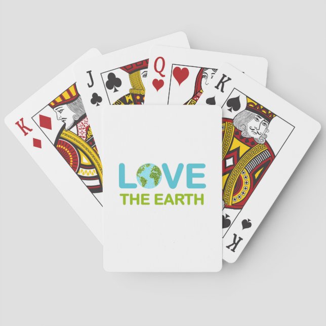 Love the Earth Earth Day Poker Cards (Back)