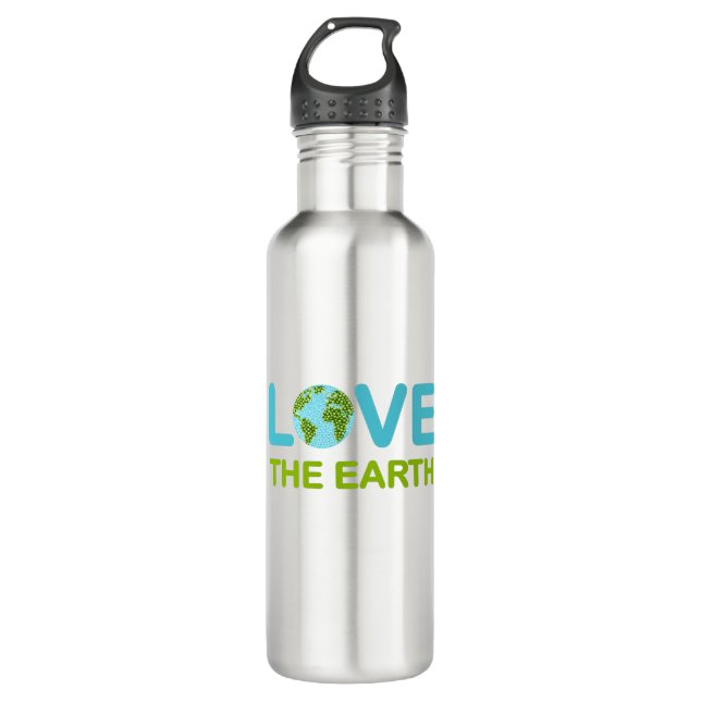 Love the Earth Earth Day Stainless Steel Water Bottle (Front)