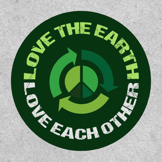 Love the Earth Environmental Awareness Green Patch (Front)
