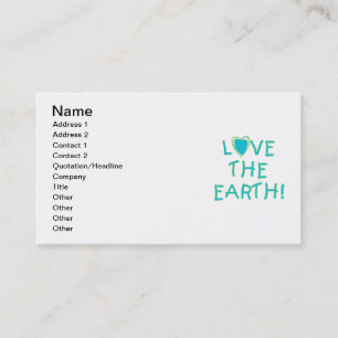 Love the Earth Environmental Business Card