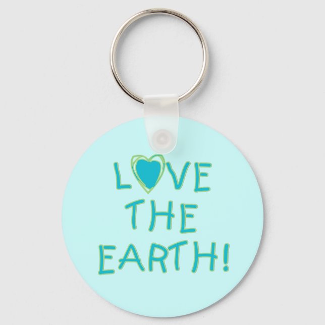 Love the Earth Environmental Keychain (Front)