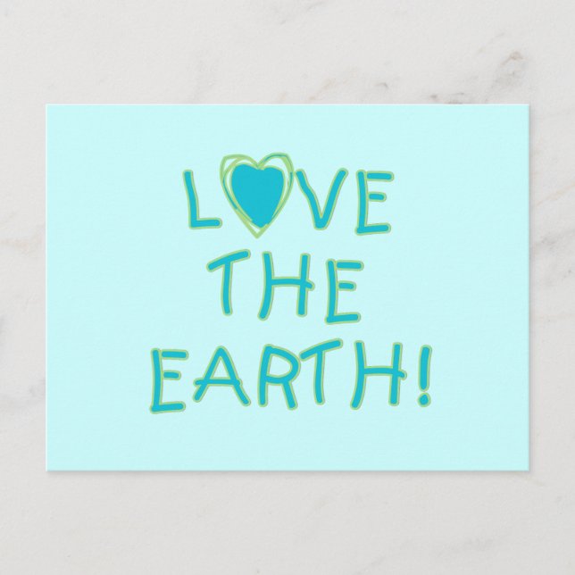 Love the Earth Environmental Postcard (Front)