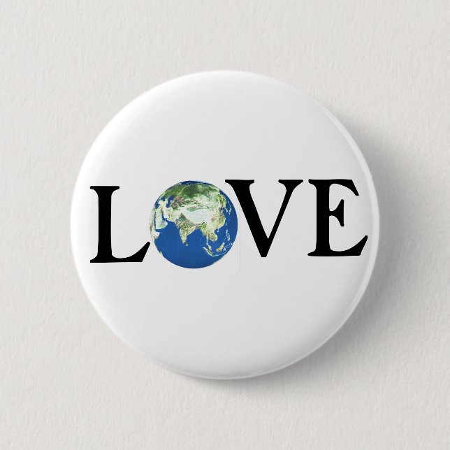 LOVE THE EARTH PINBACK BUTTON (Front)