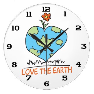Love the Earth Wall Clock