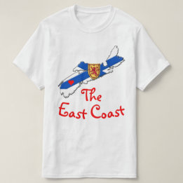 Love The East Coast Heart Nova Scotia shirt