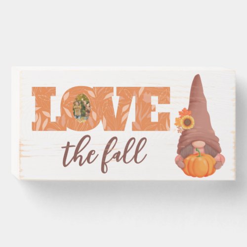 Love The Fall Wood Box Sign
