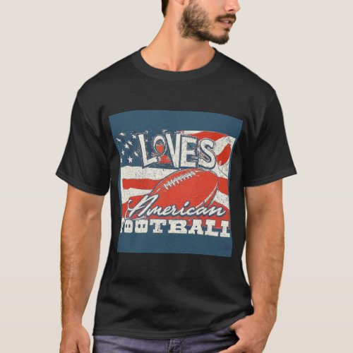 Love the Game Appeals to Football Enthusiasts T_Shirt