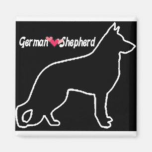 Love the German Shepherd Dog Magnet