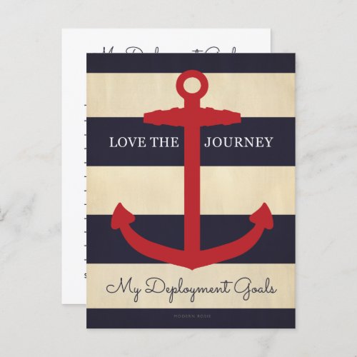 Love the Journey _ Deployment Goals Postcard