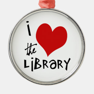 Love the Library Metal Ornament