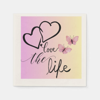 love the life  napkins