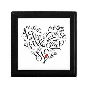 Love The Life You Live Jewelry Box