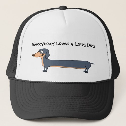 Love the Long Dog _ Dachshund Trucker Hat