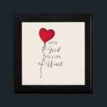 Love the Lord & Heart Balloon Gift Box<br><div class="desc">This charming Christian art piece featuring the uplifting message, "Love the Lord With All Your Heart." The design showcases a whimsical red heart-shaped balloon, symbolizing joy and love. With its simple yet impactful typography, this artwork emphasizes a heartfelt devotion, making it a perfect addition to your home or a thoughtful...</div>