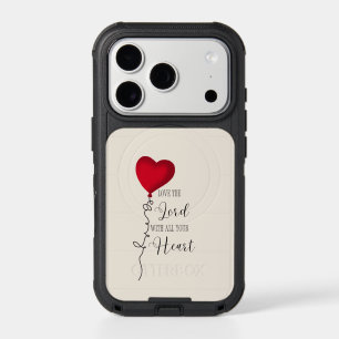 Love the Lord & Heart Balloon iPhone 17 Pro Case