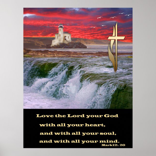 Love the Lord your God with all your heart Poster (Front)