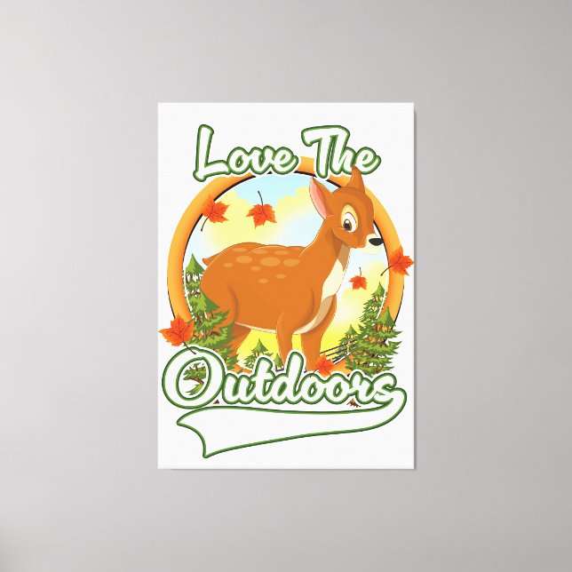 Love the Outdoors Canvas Print (Front)