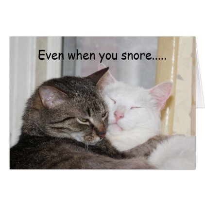 Love the snore card