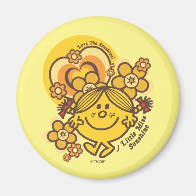 Love The Sunshine | Flowers & Color Magnet (Front)