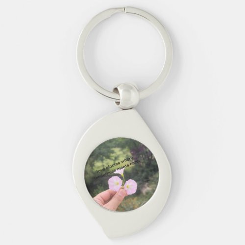 Love the timeless melody that harmonizes hearts  keychain