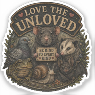 Love The Unloved | Be Kind To Every Kind Sticker