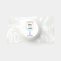 Love the Wine Not the Label Rainbow Wine Glass