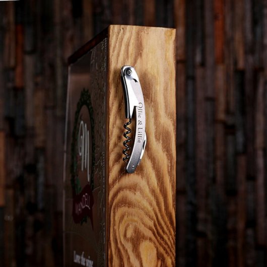 Love the Wine Shadow Box with Cork Screw Opener (Right)