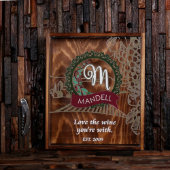 Love the Wine Shadow Box with Cork Screw Opener (Front)