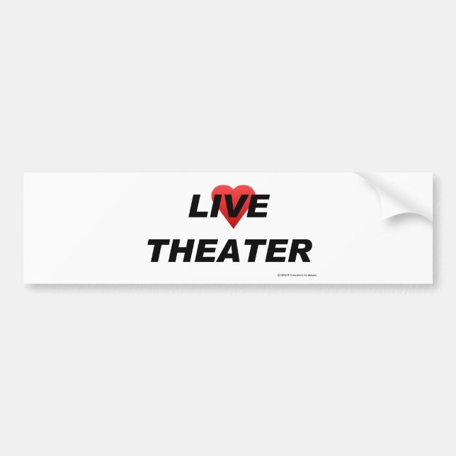 Love Theater Bumper Sticker (Front)