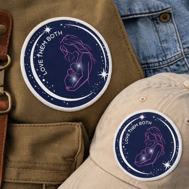Love Them Both Pro-Life Christian Motherhood  Patch (Creator Uploaded)