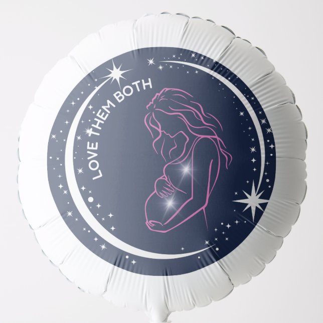 Love Them Both Pro-Life Faith-Based Event Balloon (Front)