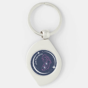 Love Them Both Pro-Life Mother and Baby Swirl Keychain