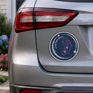 Love Them Both Pro-Life Mother and Unborn Baby Car Magnet