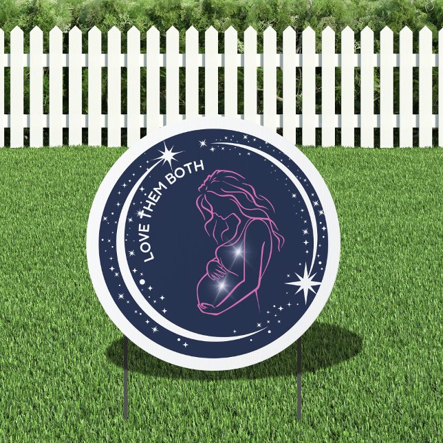 Love Them Both Pro-Life Outdoor Faith-Based  Sign (Creator Uploaded)