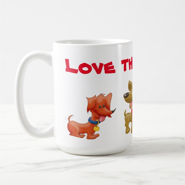 Love Them Dawgs! Coffee Mug (Left)