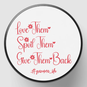 Love Them Spoil Them Give Them Back Grandma Funny Mini Candle Favors