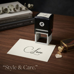 Love Themed Personalized Self-Inking Stamp