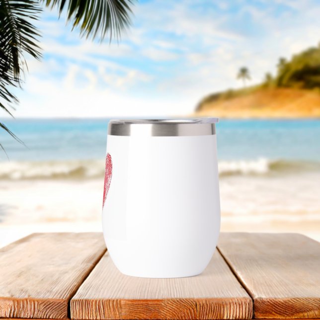 Love  thermal wine tumbler (Beach)