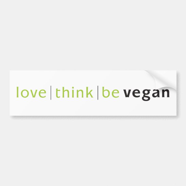 love think be bumper sticker (Front)