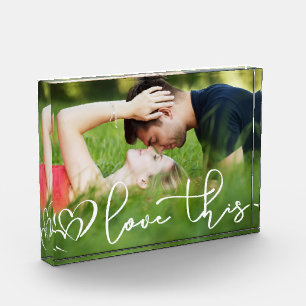 Love This   Urban Casual Hand Lettered Script Photo Block