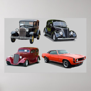Love Those Old Classic Cars Poster