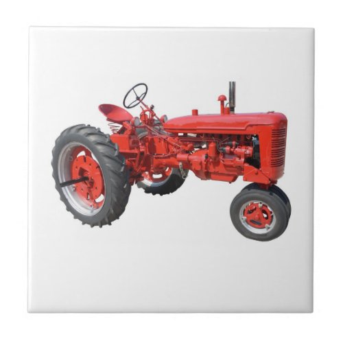 Love those Old Red Tractors Ceramic Tile