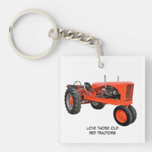 Love Those Old Red Tractors Keychain