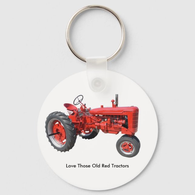 Love Those Old Red Tractors Keychain (Front)