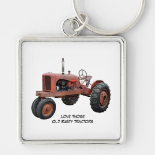 Love Those Old Rusty Tractors Keychain