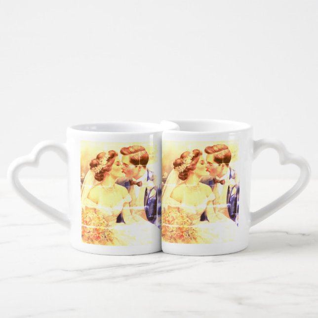 Love Though the Ages Coffee Mug Set (Front Nesting)